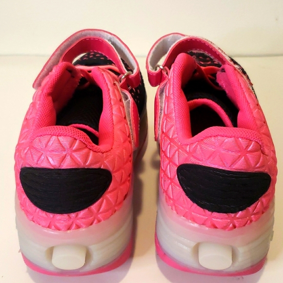 Fashion Little Girl Roller Light Up Luminous Sneakers Size 36 - Picture 5 of 7